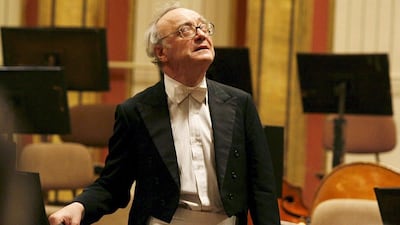Alfred Brendel en su concierto de despedida, celebrado en el Wiener Musikverein, Viena, el 18 de diciembre de 2008. Fotografía: Dieter Nagl / Musikverein / EPA.