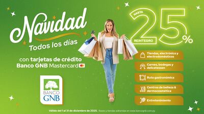 El Banco GNB trae beneficios imperdibles para la temporada navideña.