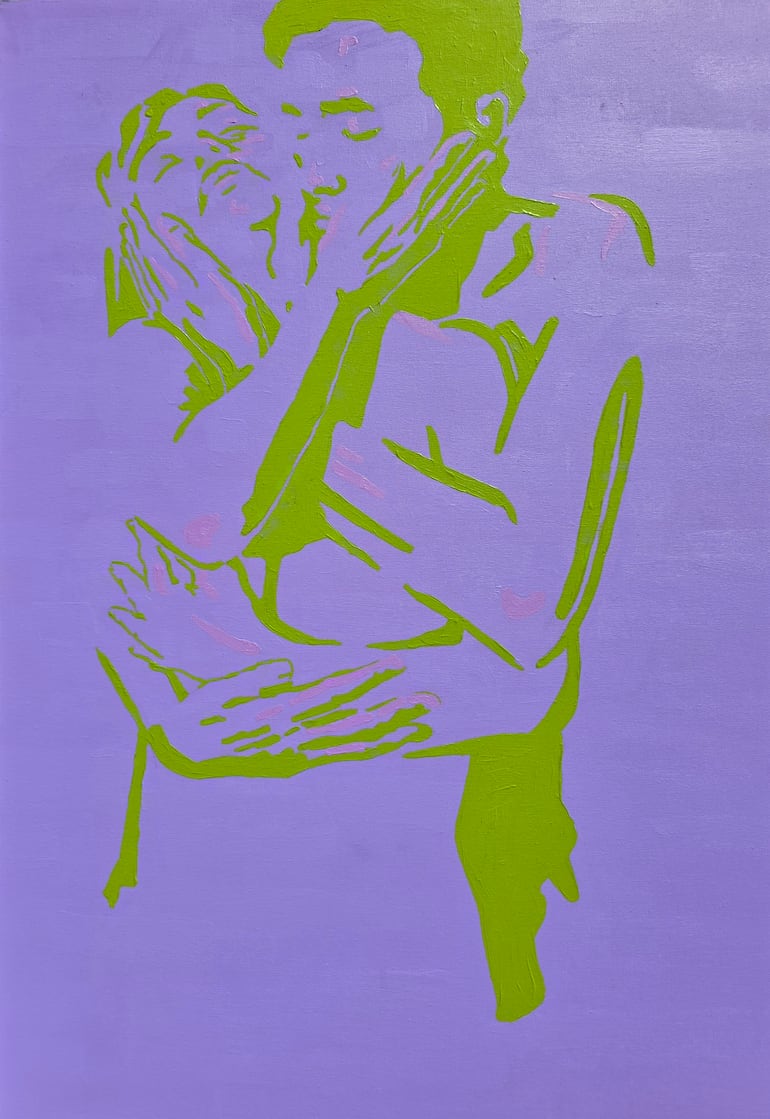 Fernando Amengual: "Indiferencia", óleo sobre lienzo, 80x90, 2026.