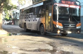 Imagen ilustrativa de buses en la ciudad de Asunción.