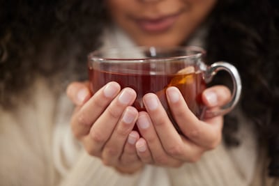 Concepto de té, infusión, bebida caliente.