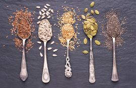 Variedad de semillas.