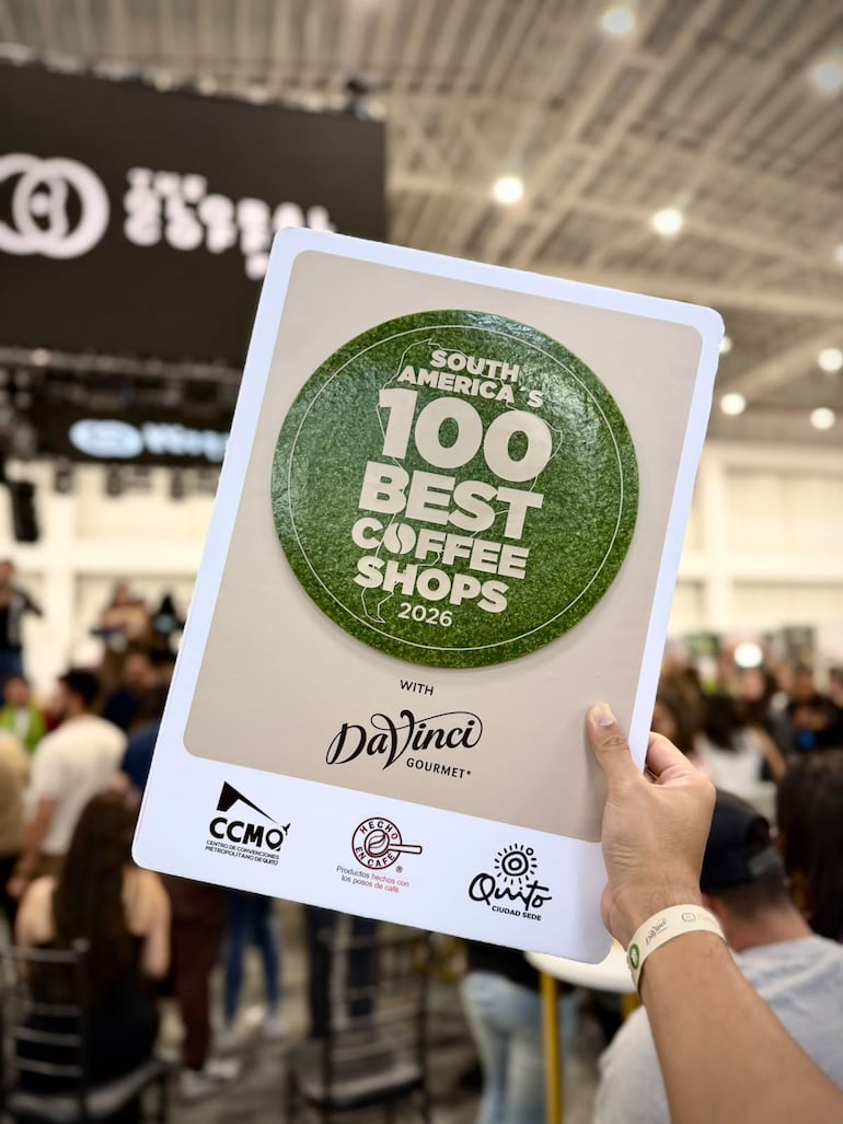 Kaffe’i consolida a Paraguay entre las 100 mejores cafeterías de Sudamérica.