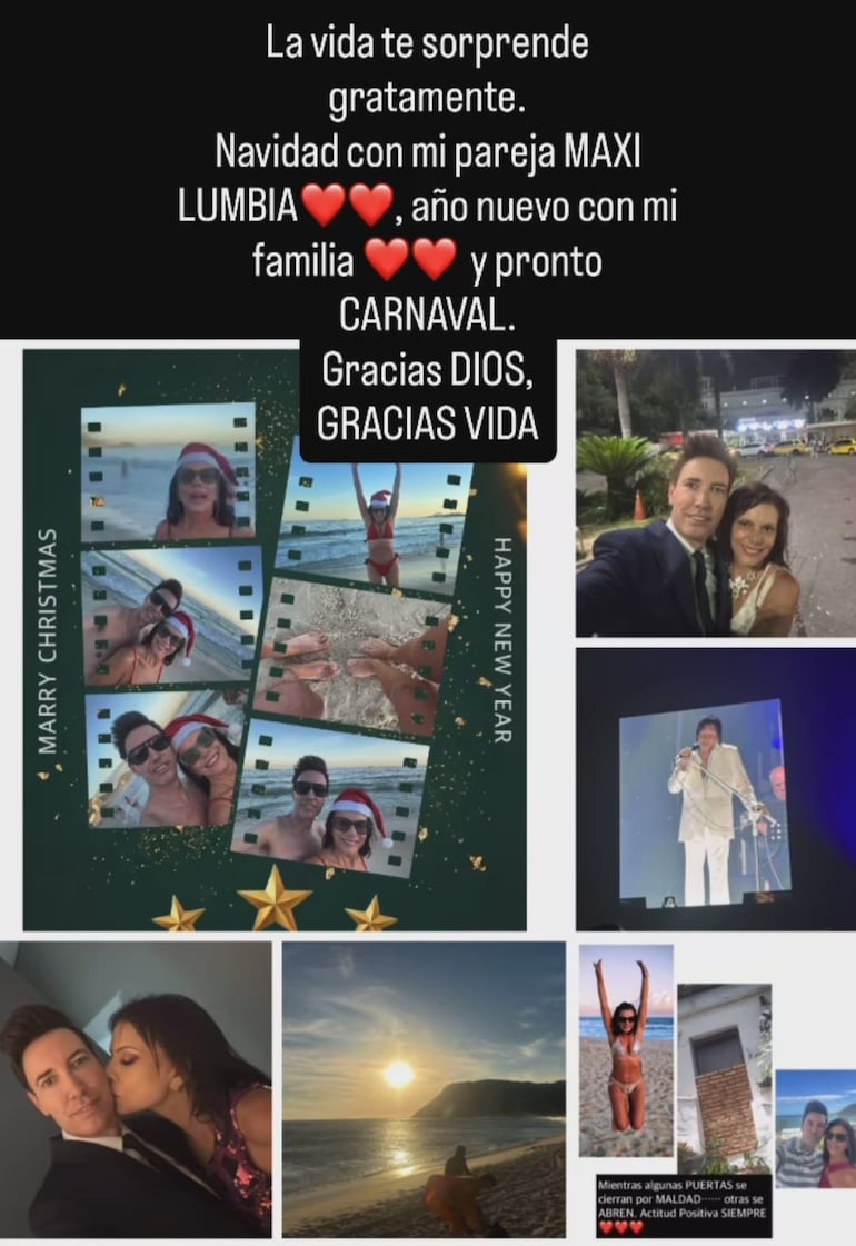 Nora Ruoti contó que pasó la Navidad con su pareja Maximiliano Lumbia. (Instagram/Nora Ruoti)