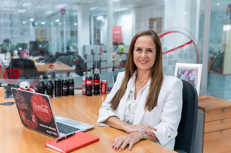 Melina Bogado, gerente comercial de Coca-Cola Paresa.