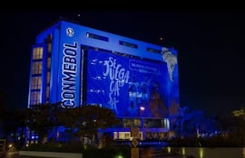 Fachada del edificio de la CONMEBOL.