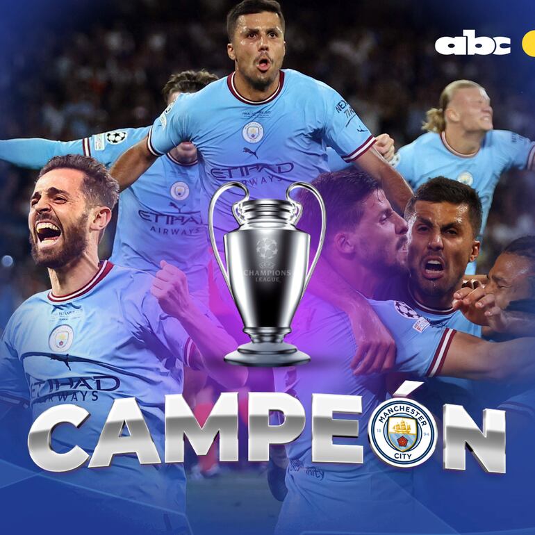 El Manchester City ganó su primera Champions League.