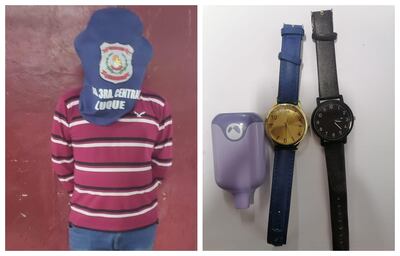 Jorge Matías Benítez, presunto malviviente fue aprehendido en el Mercado de Luque.