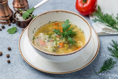 Caldo de verduras.