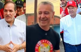 Tres son los pre candidatos colorados que buscan ser intendentes de Asunción.