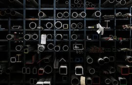 Depósito de acero en Burbank, California.