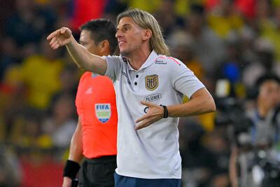 Sebastián Beccacece, entrenador de Ecuador, mencionó que Perú con la presión “va a dar más”.