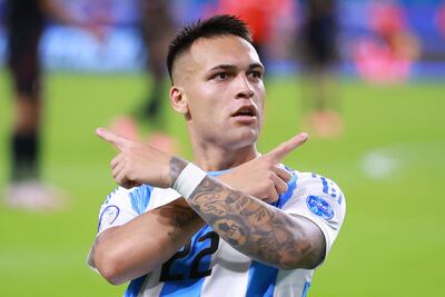 Lautaro Martínez, jugador de Argentina.