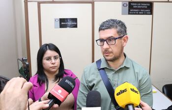 Los agentes fiscales Fermín Segovia Villasanti y Gloria Rojas Cañete.