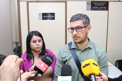 Los agentes fiscales Fermín Segovia Villasanti y Gloria Rojas Cañete.