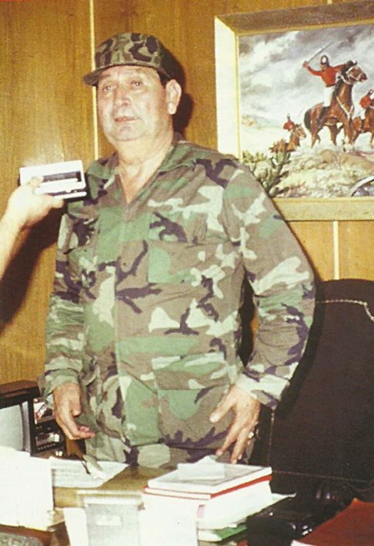 Gral. Andrés Rodríguez en el año 1989.