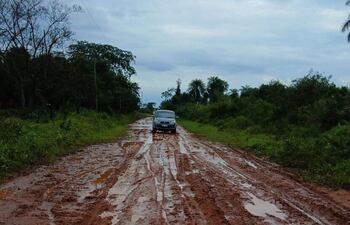 El camino vecinal donde piden la construcción de asfaltado se encuentra en deplorables condiciones