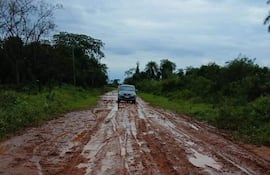 El camino vecinal donde piden la construcción de asfaltado se encuentra en deplorables condiciones