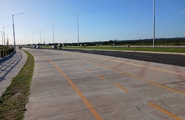 Vacas sueltas y sin dueños en la Costanera Sur de Asunción.