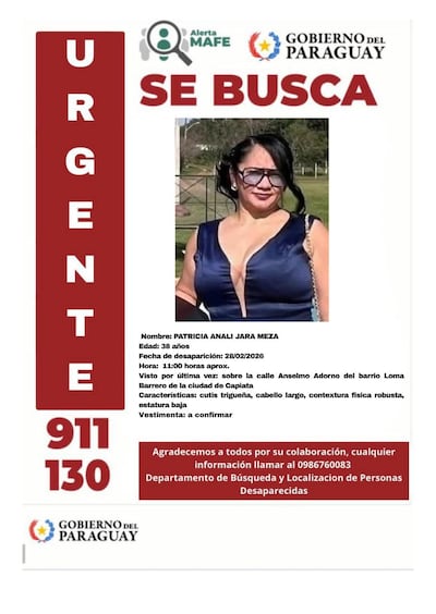 Mujer desaparecida en Capiatá es ubicada en Carapeguá.