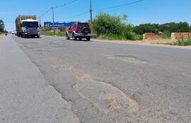 La ruta PY01 está en pésimo estado.