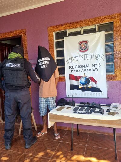 Jonh Wesley Silva Velozo (25), detenido en Capitán Bado.