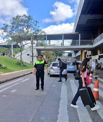 PMT policía municipal tránsito asunción Estación de Buses