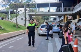 PMT policía municipal tránsito asunción Estación de Buses