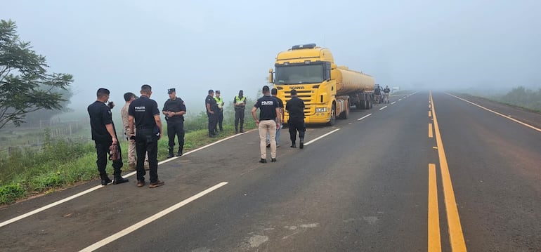 Asalto a camión en Ñumí