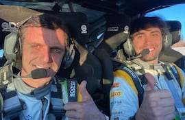 “Fulminados pero muy felices”, expresó Diego Domínguez B. en sus redes sociales tras la dura etapa 2. Todo “ok” junto a Rogelio Peñate.