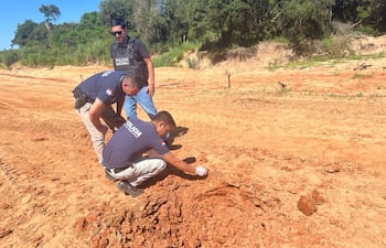 Intervención fiscal y policial ante el uso de explosivos para amedrentar a productores en Yasy Kañy, Canindeyú.