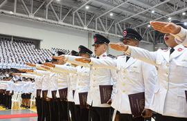 Egreso de policías exprés en la Secretaría Nacional de Deportes (SND).