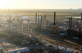 Refinería de petróleo de Big Spring, Texas.