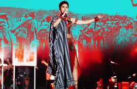 Imagen de Aye Alfonso, la cantante paraguaya ganadora de Factor X España.