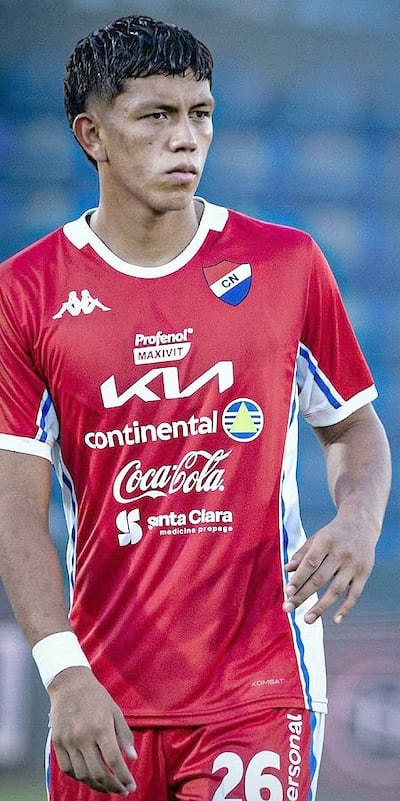 Mauro Alexis Coronel Gómez, destacada figura juvenil de Nacional.