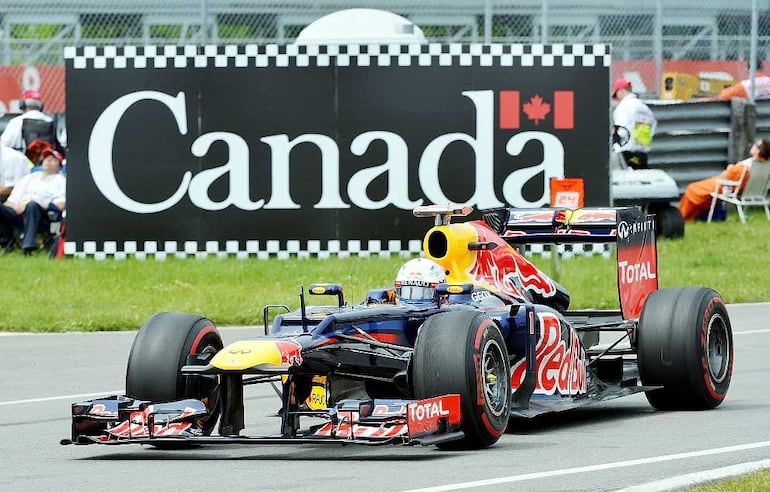 Sébastian Vettel en el GP de Canadá.
