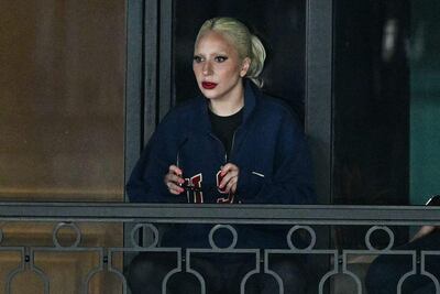 Lady Gaga, actriz y cantante, entre el público de los Juegos Olímpicos.