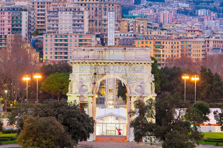 Arco della Vittoria, Génova, Italia.
