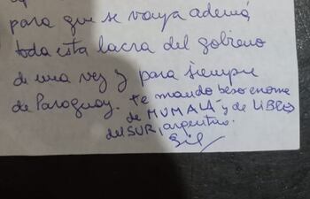 Cartas dirigidas a miembros del EPP fueron descubiertas en el sistema penitenciario.