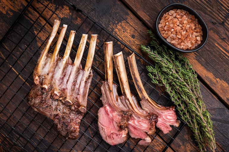 Cordero a la parrilla.