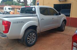 La camioneta involucrada en el accidente fatal.