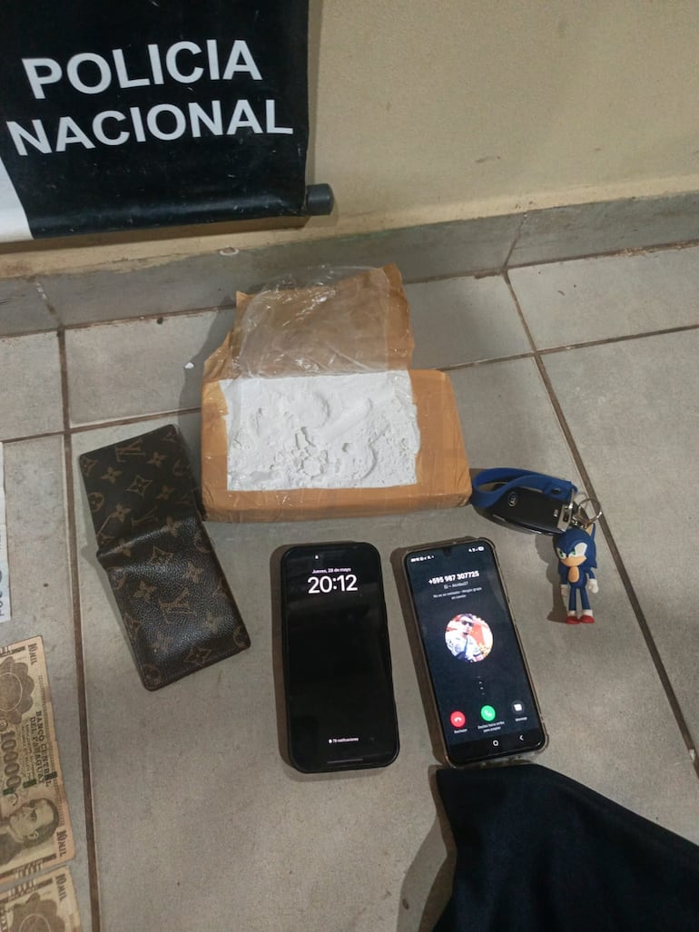 Presumen que el kilo de cocaína iba a ser distribuida a pequeños vendedores que operan en los barrios periféricos de la ciudad.