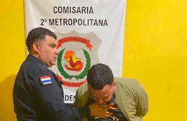 José Gabriel Leguizamón Díaz, alias La Vaca, tortolero capturado en Lambaré.