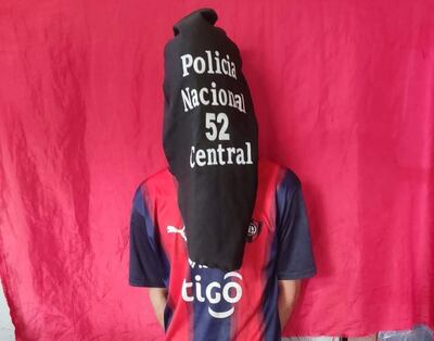 Este joven de 23 años fue aprehendido en flagrante comisión de tentativa de hurto domiciliario en Luque.