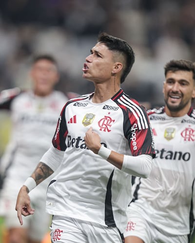 Luiz Araújo, autor del gol del triunfo del Flamengo.