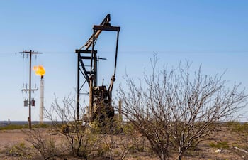 Campos de extracción de petróleo en Texas.