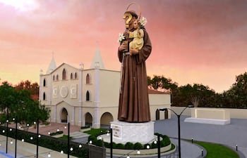 Estatua patronal prometido por un intendente liberal.