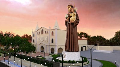 Estatua patronal prometido por un intendente liberal.