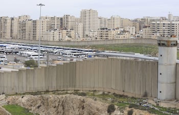 En la imagen, el muro desde Al Ram, en Cisjordania ocupada. EFE/Magda Gibelli