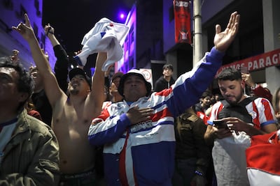 Noche de júbilo en Asunción por la victoria de Paraguay.